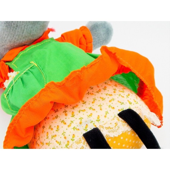 Knickerbocker Periwinkle Grey Mouse Shelf Sitter Plush Stuffed Animal 1978 - Picture 6 of 12